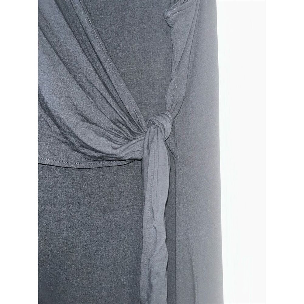 J.Jill Wearever Women's XL Black Sleeveless Tie-Waist Midi Dress - Picture 6 of 8